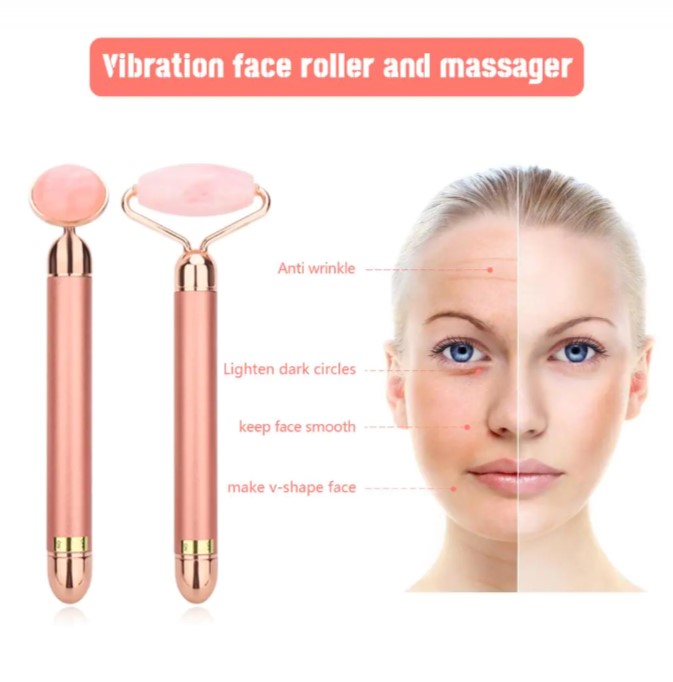 Electric 2 in 1 Jade Roller Facial Massager